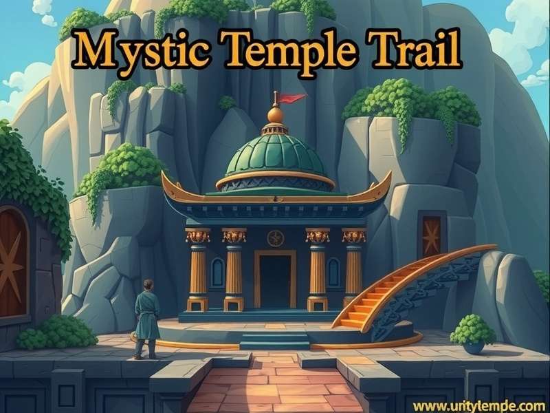 Mystic Temple Trail gameplay showing temple exploration